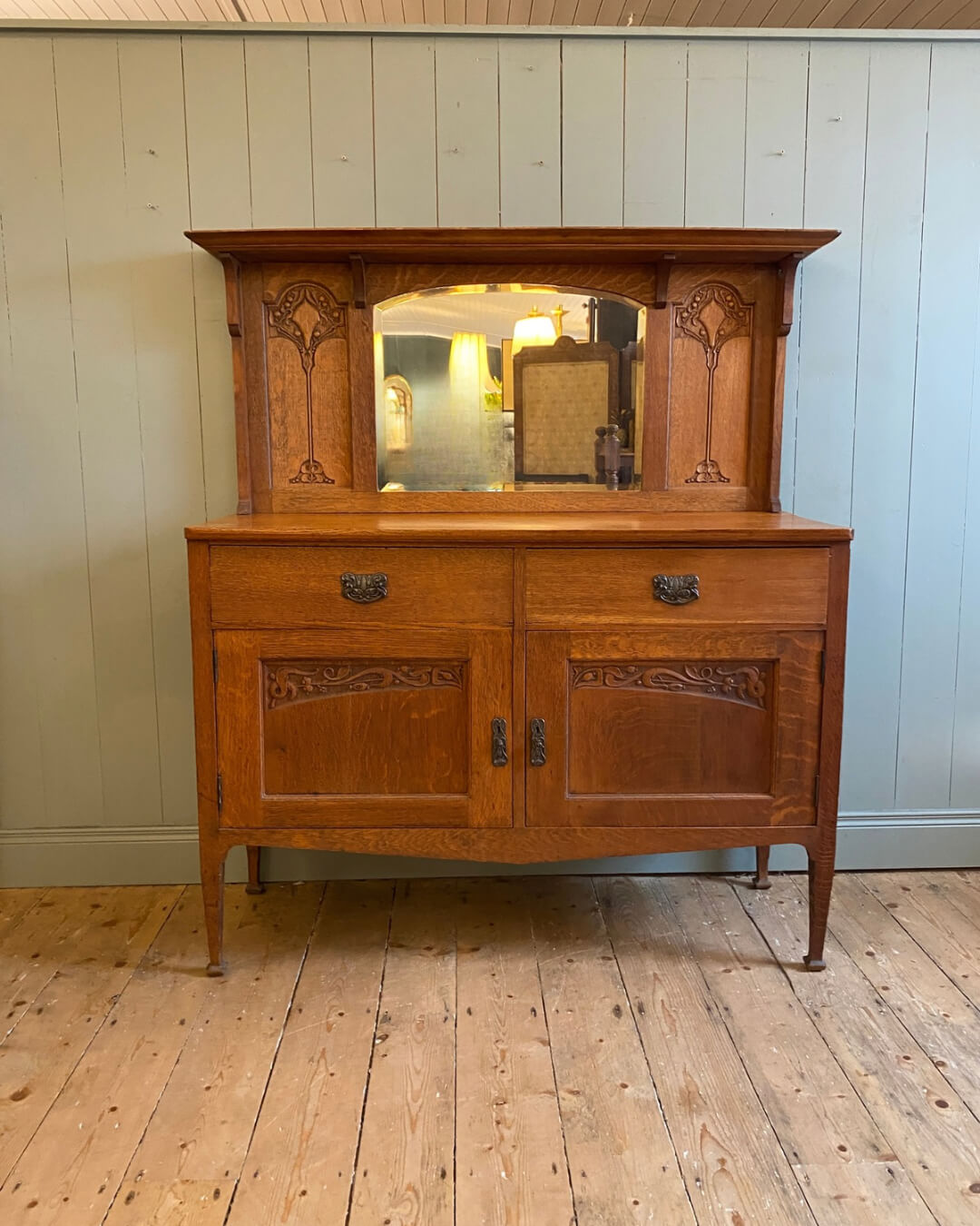 Arts and Crafts Oak Sideboard