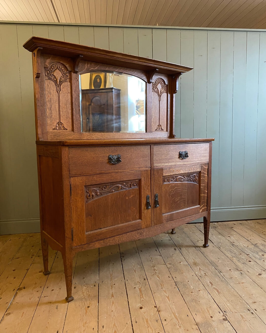Arts and Crafts Oak Sideboard