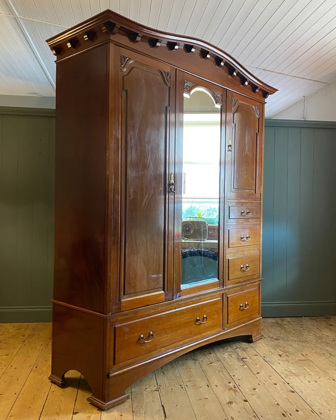 Arts and Crafts Mahogany Wardrobe