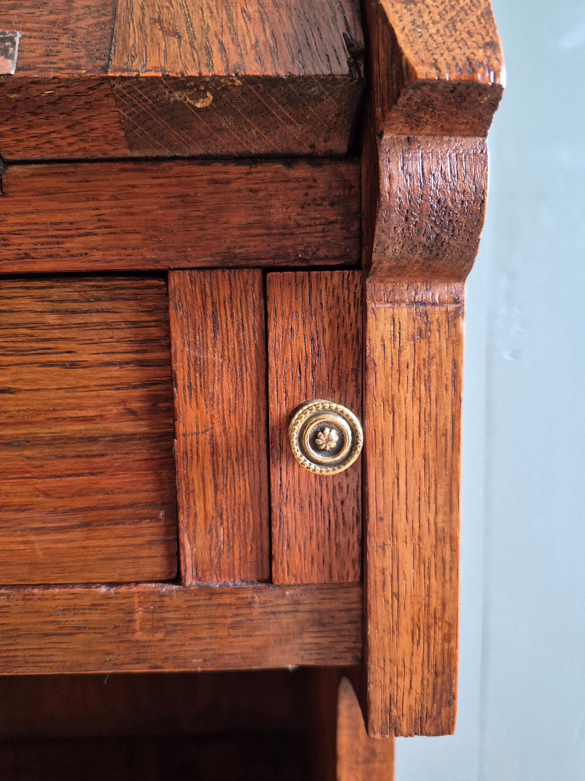 Arts and Crafts Oak Bureau
