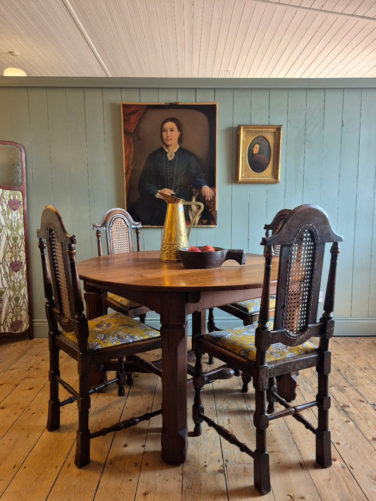 Arts and Crafts Oak Dining Table