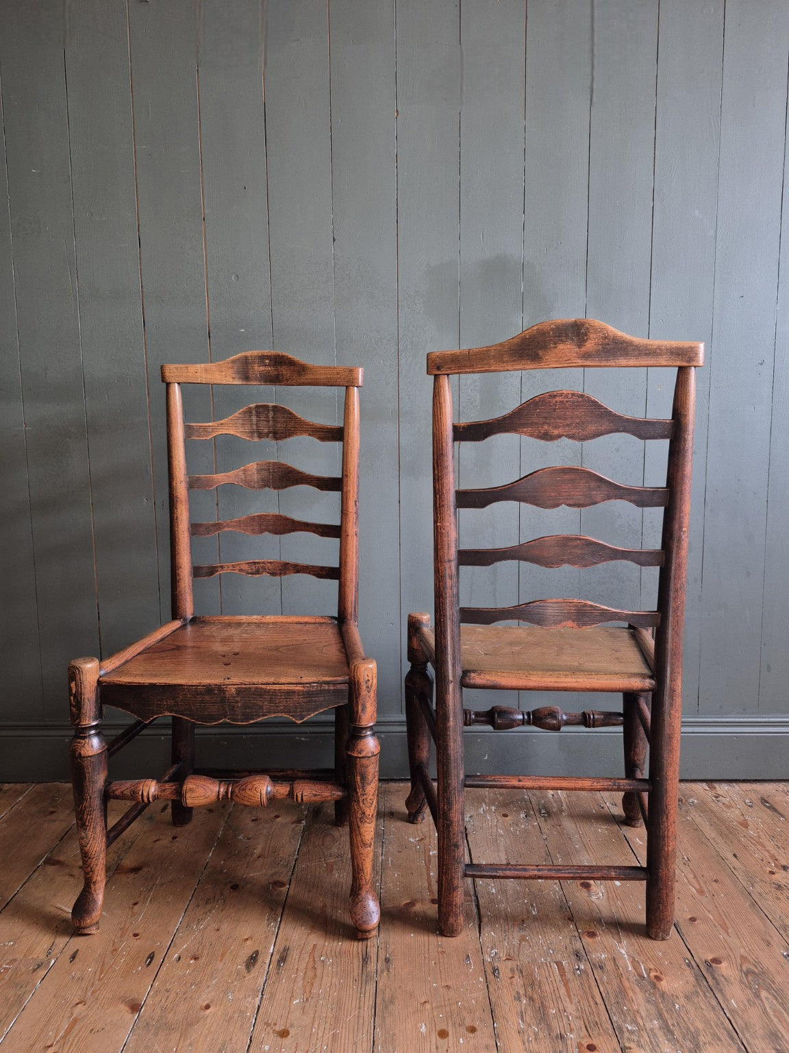 Set of Arts and Crafts Dining Chairs
