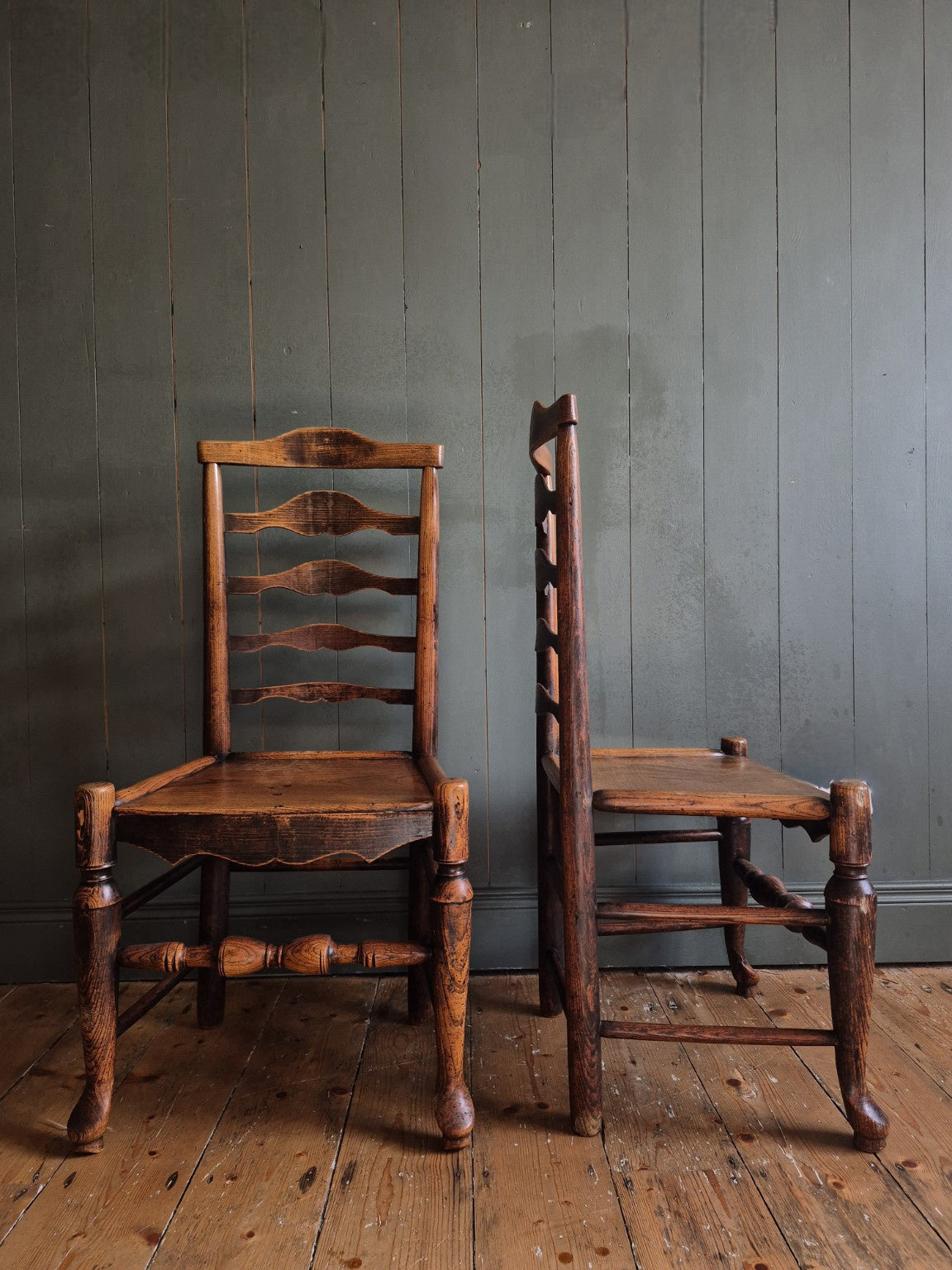 Set of Arts and Crafts Dining Chairs