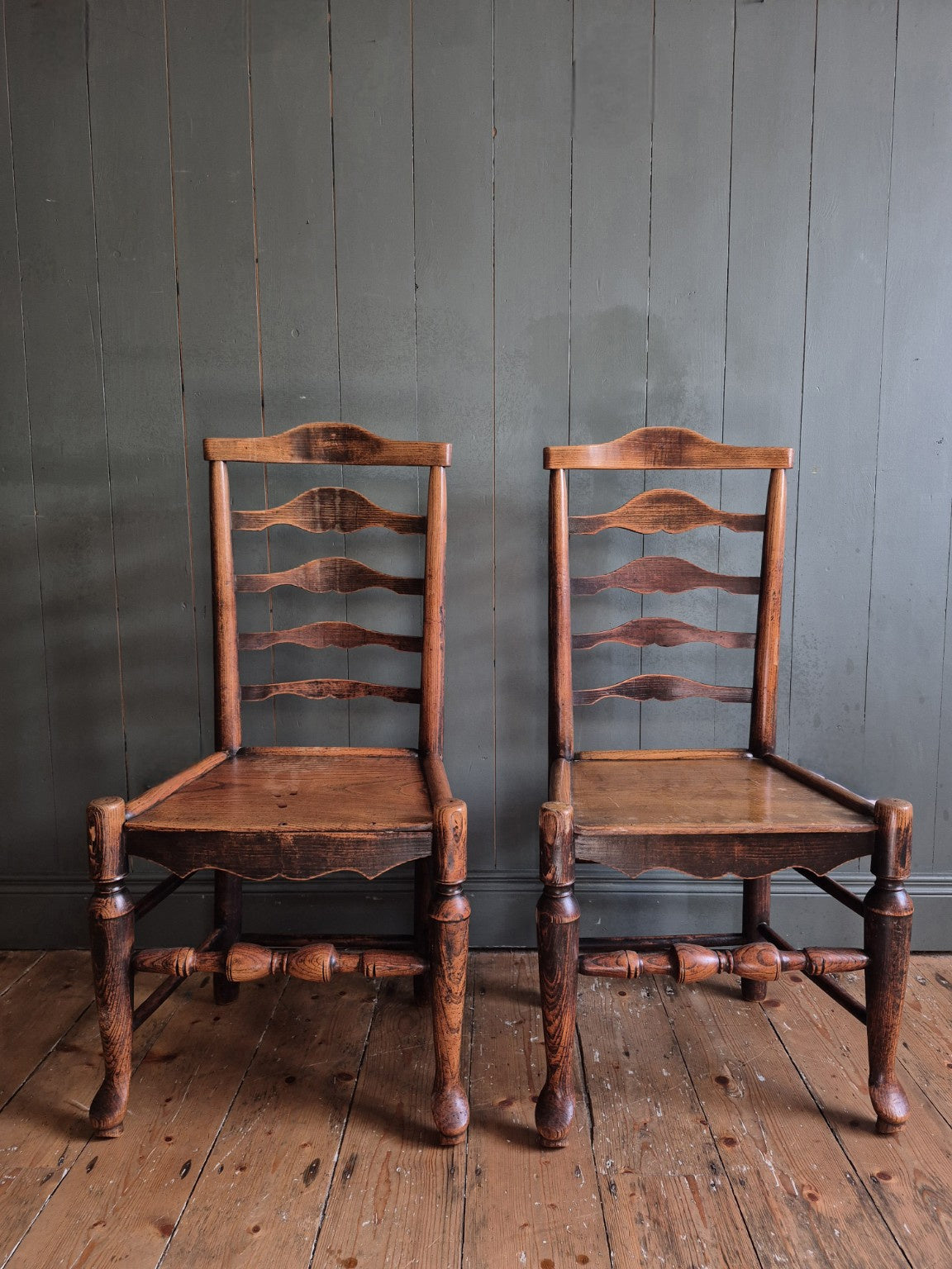 Set of Arts and Crafts Dining Chairs