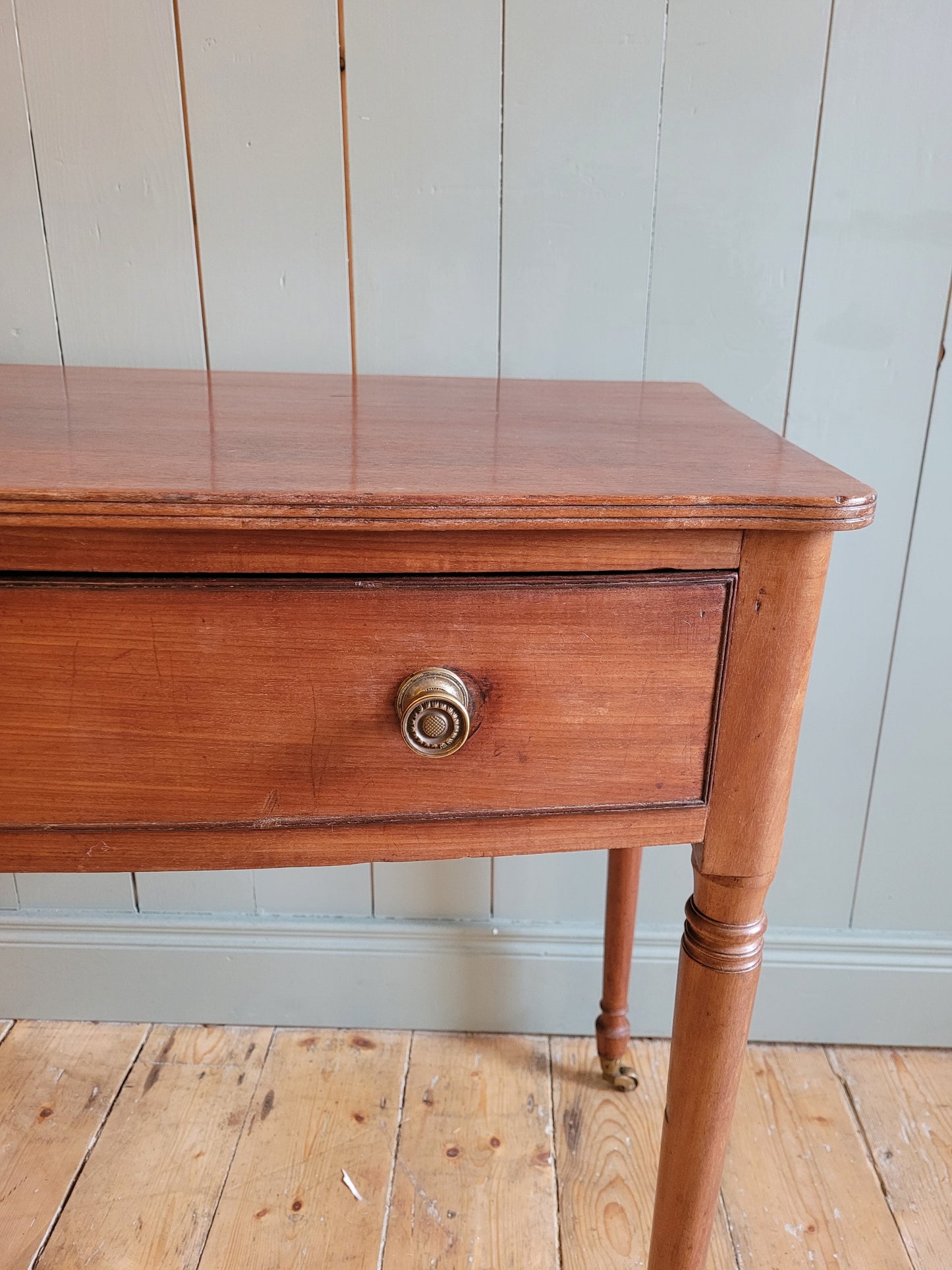 Bow Front Antique Console Table