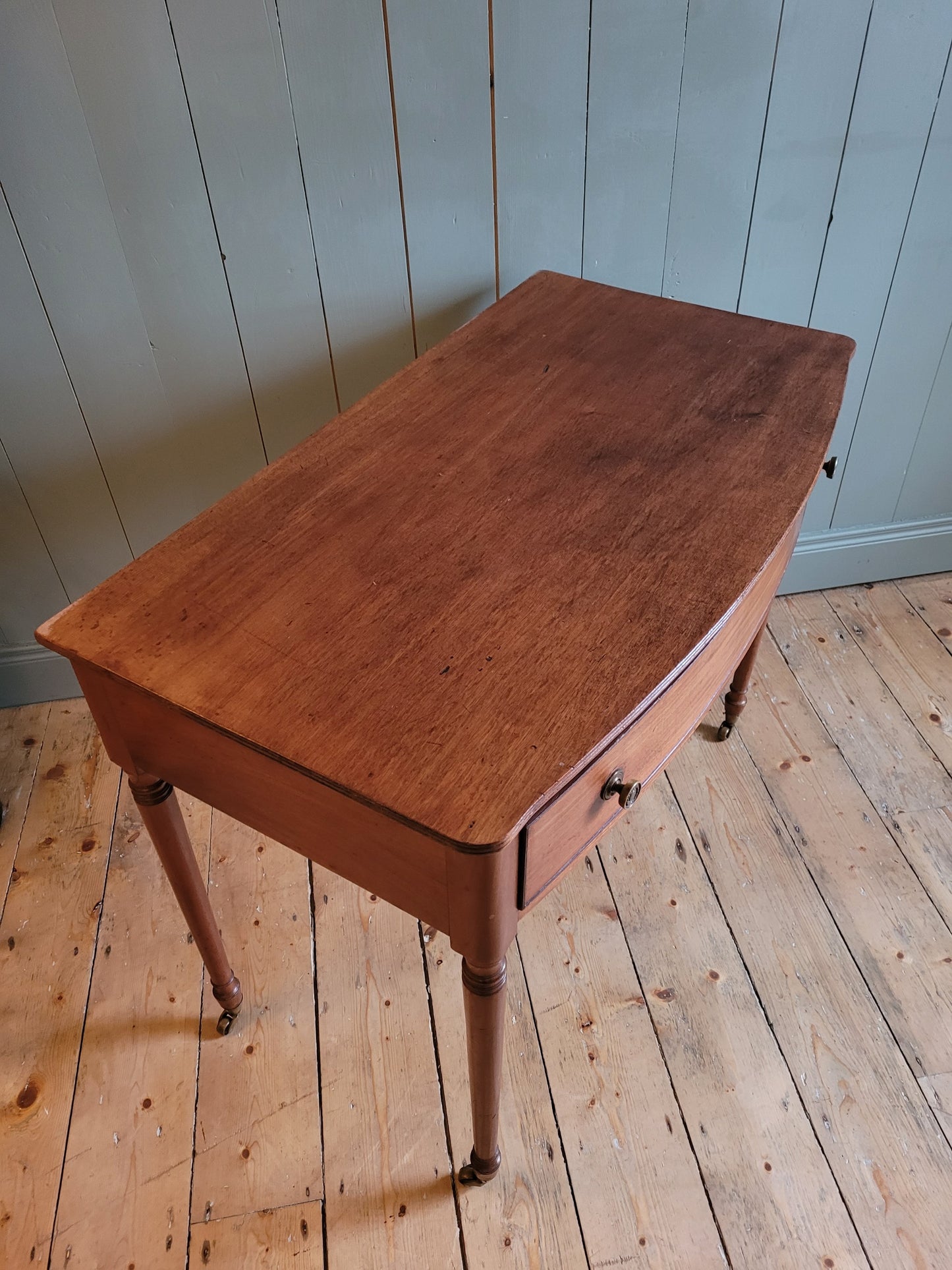Bow Front Antique Console Table