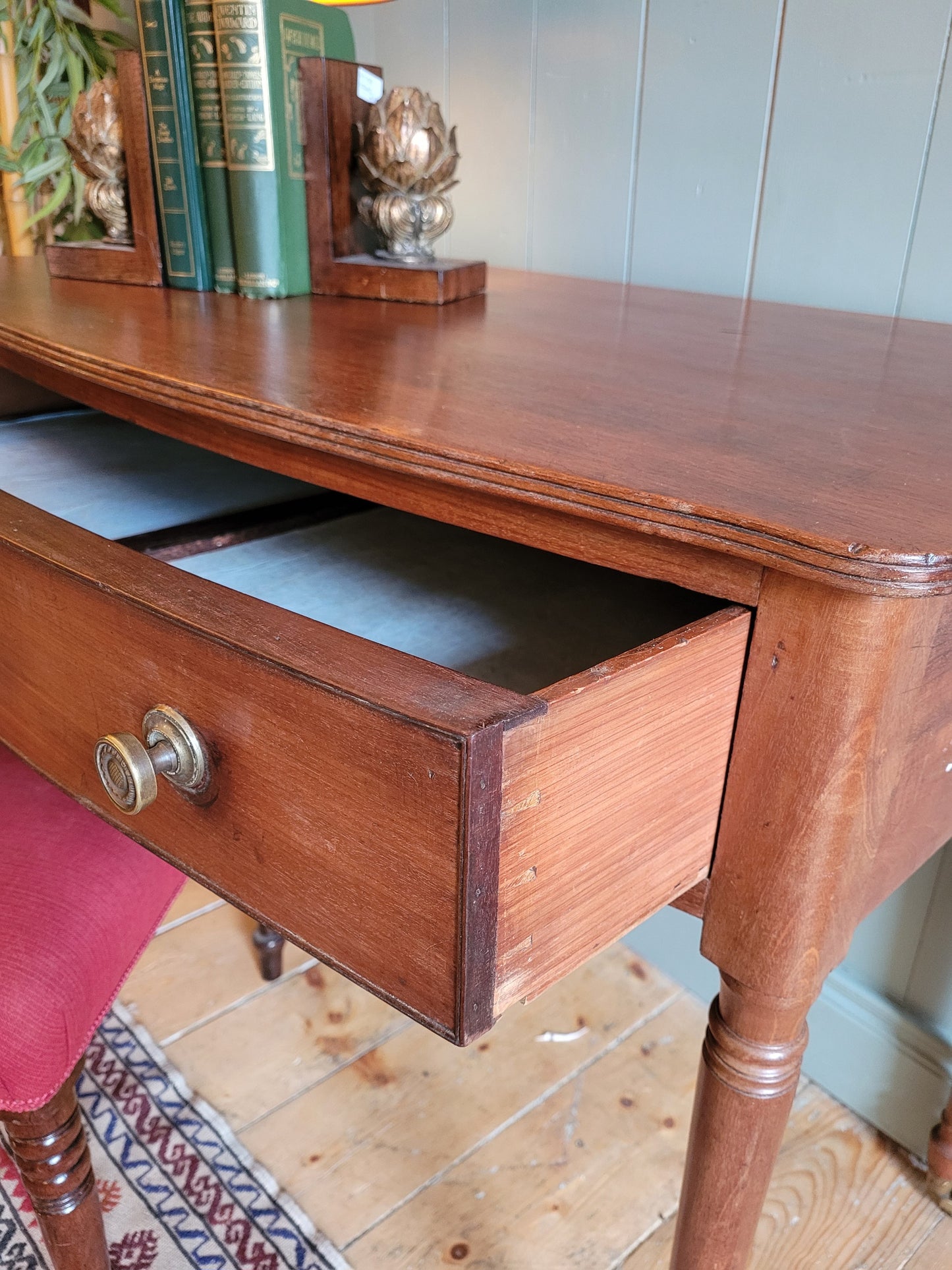 Bow Front Antique Console Table