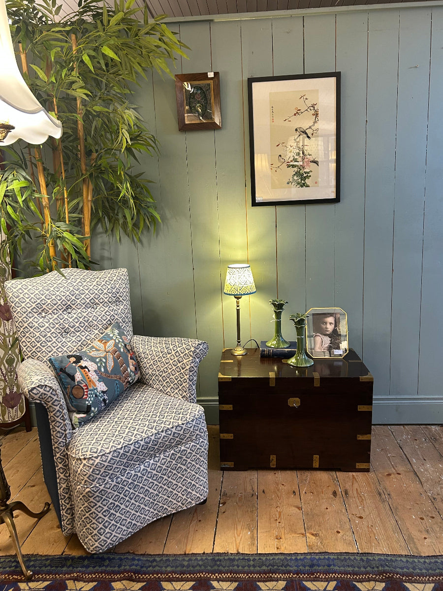 Brass and Rosewood Campaign Chest c1890