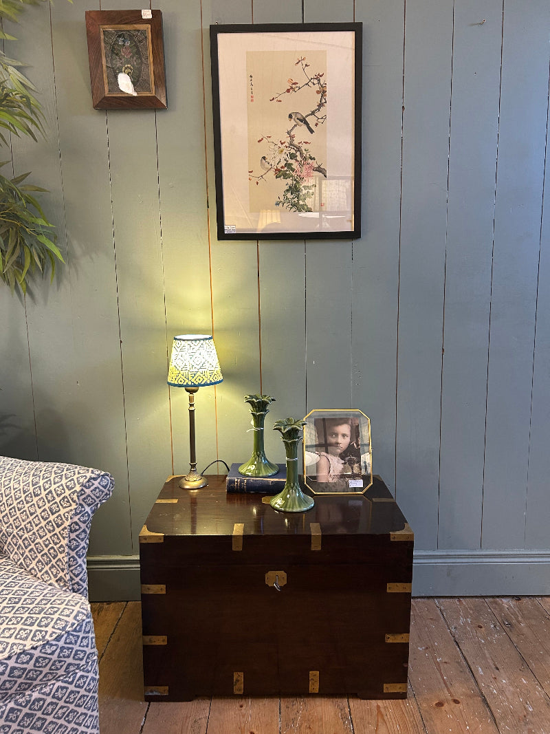 Brass and Rosewood Campaign Chest c1890