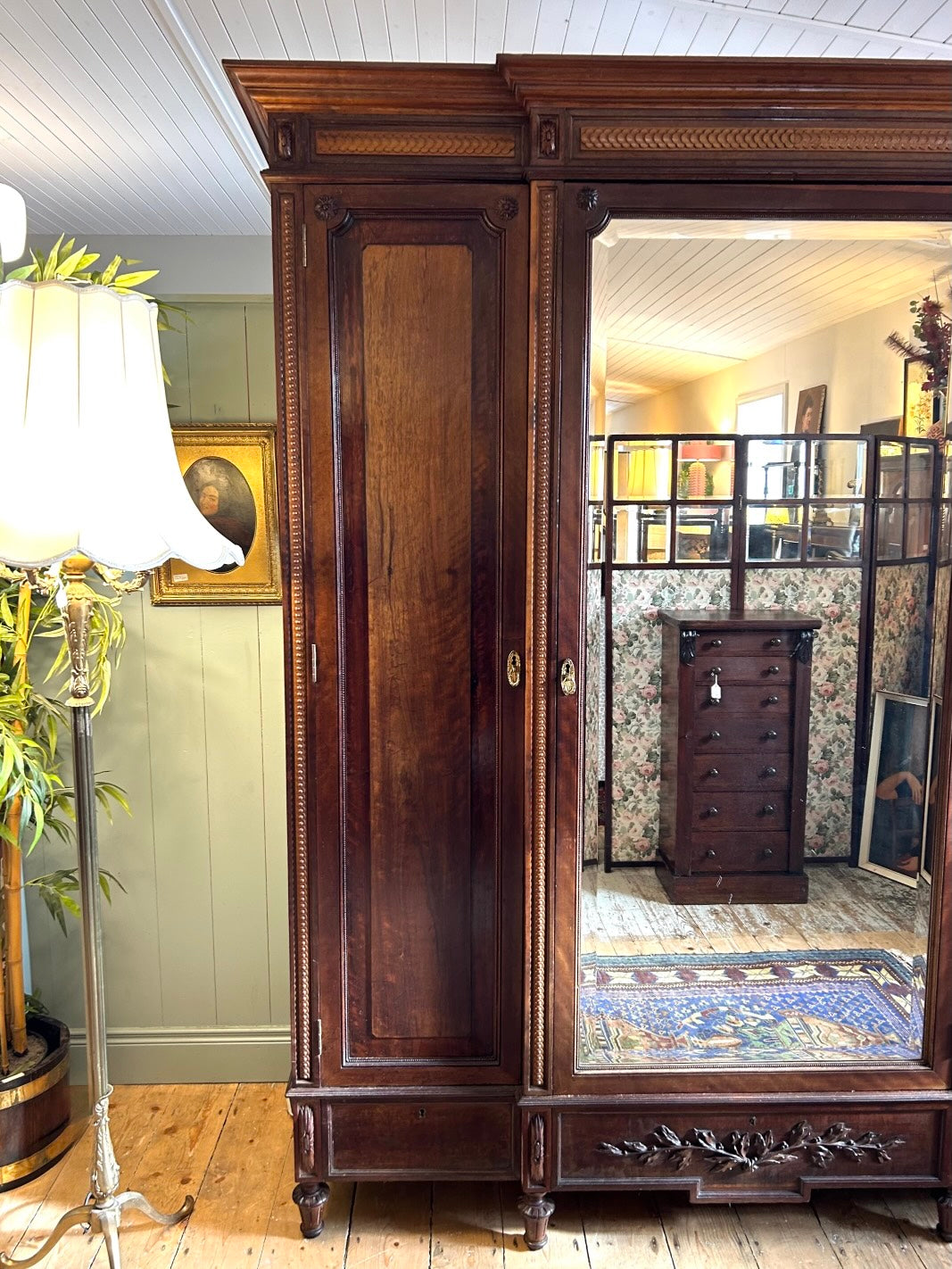 Large Mahogany Wardrobe c.1900