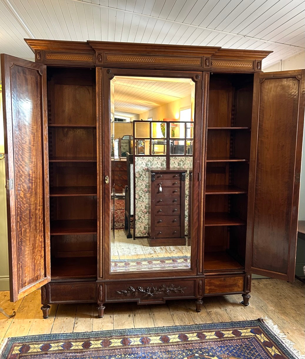 Large Mahogany Wardrobe c.1900
