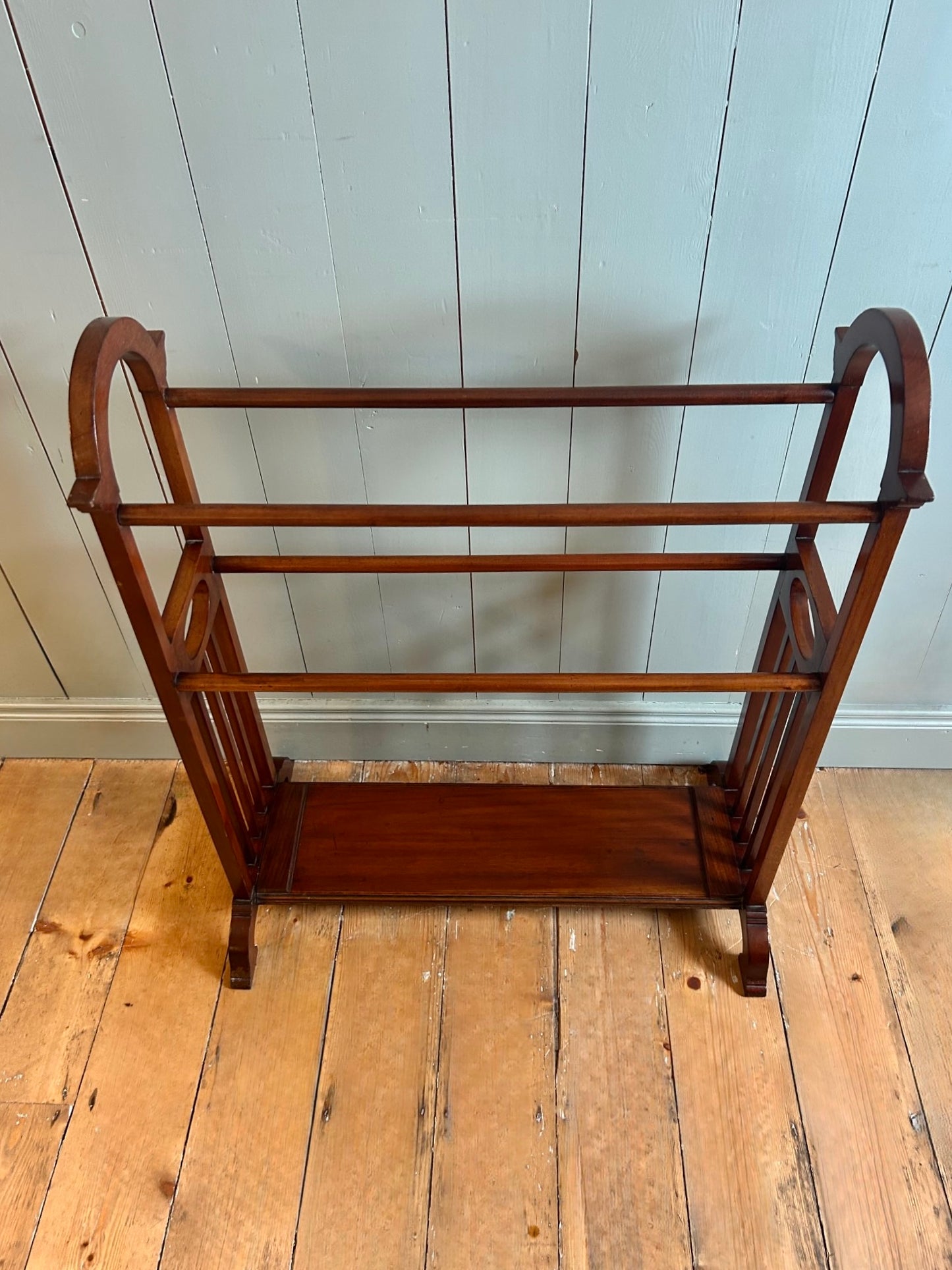 Arts & Crafts Mahogany Towel Rail