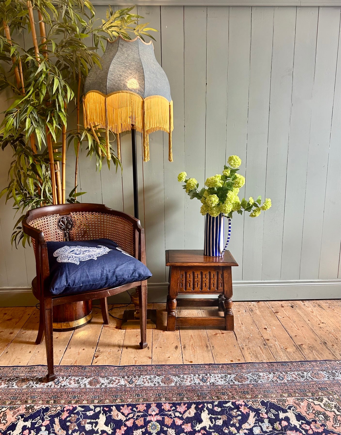 Arts & Crafts Oak Storage Stool