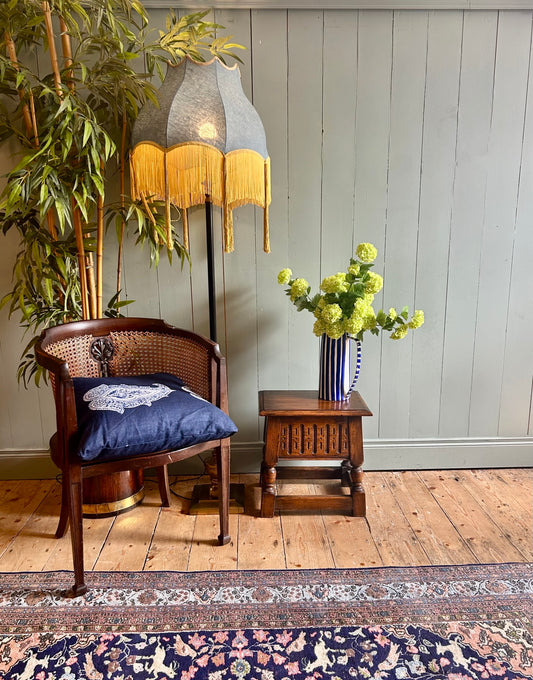 Arts & Crafts Oak Storage Stool