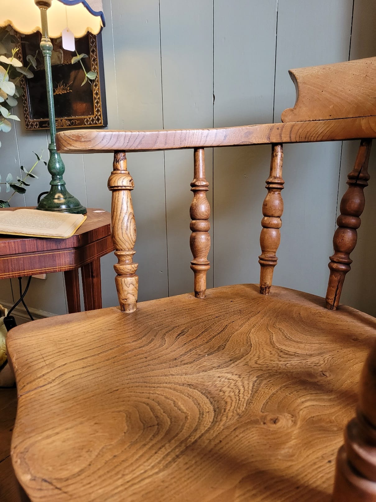 Victorian Oak Captain's Armchair