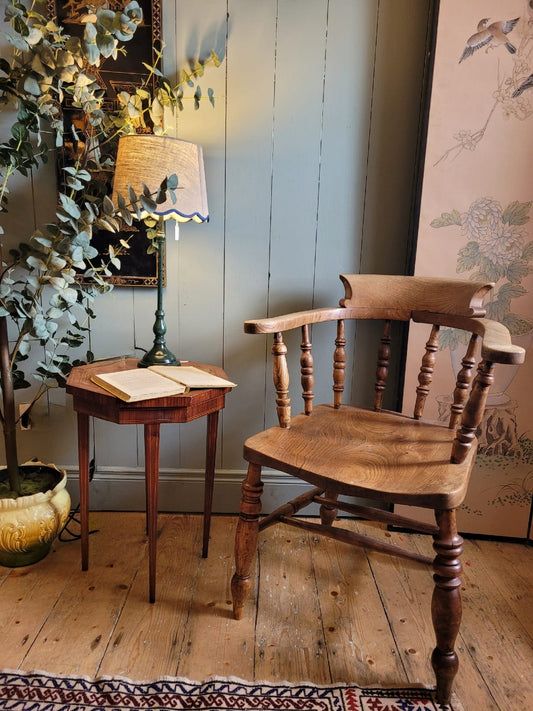 Victorian Oak Captain's Armchair