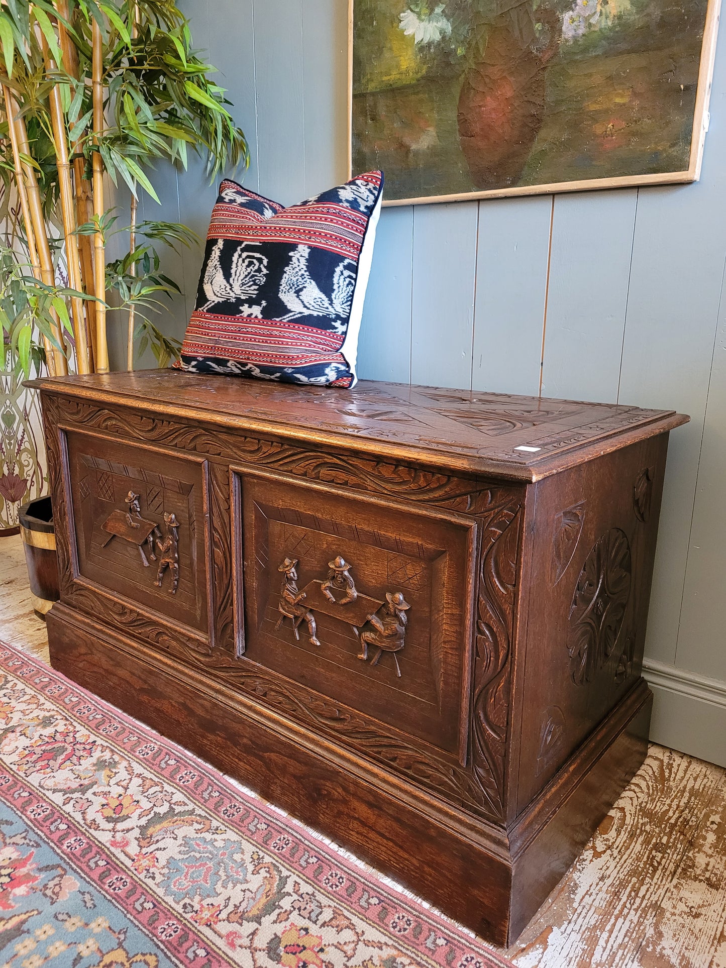 Carved Oak Box