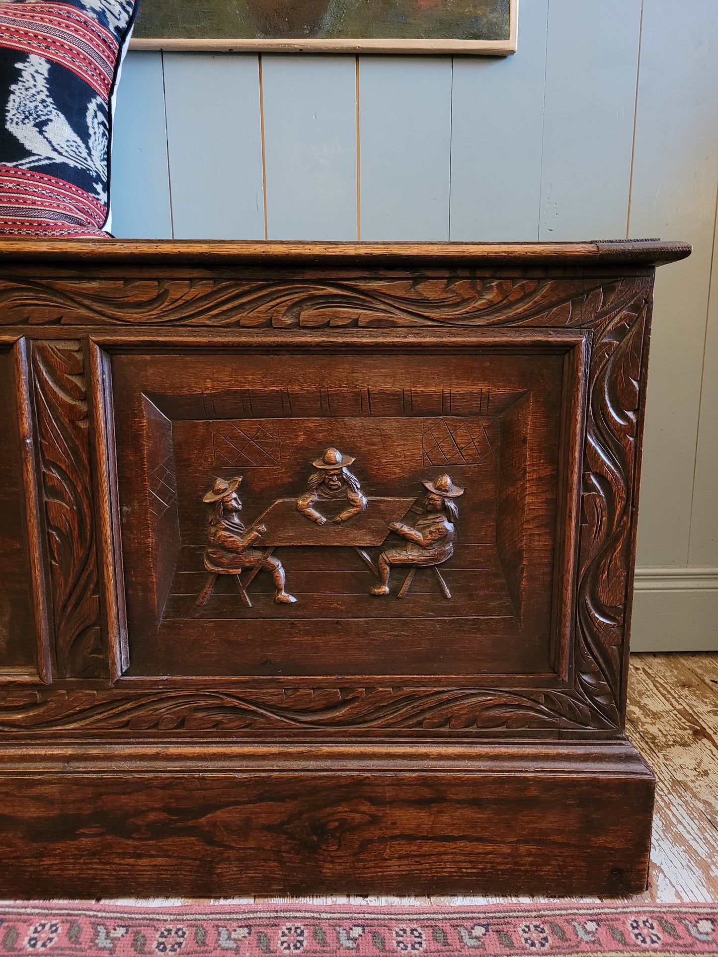 Carved Oak Box