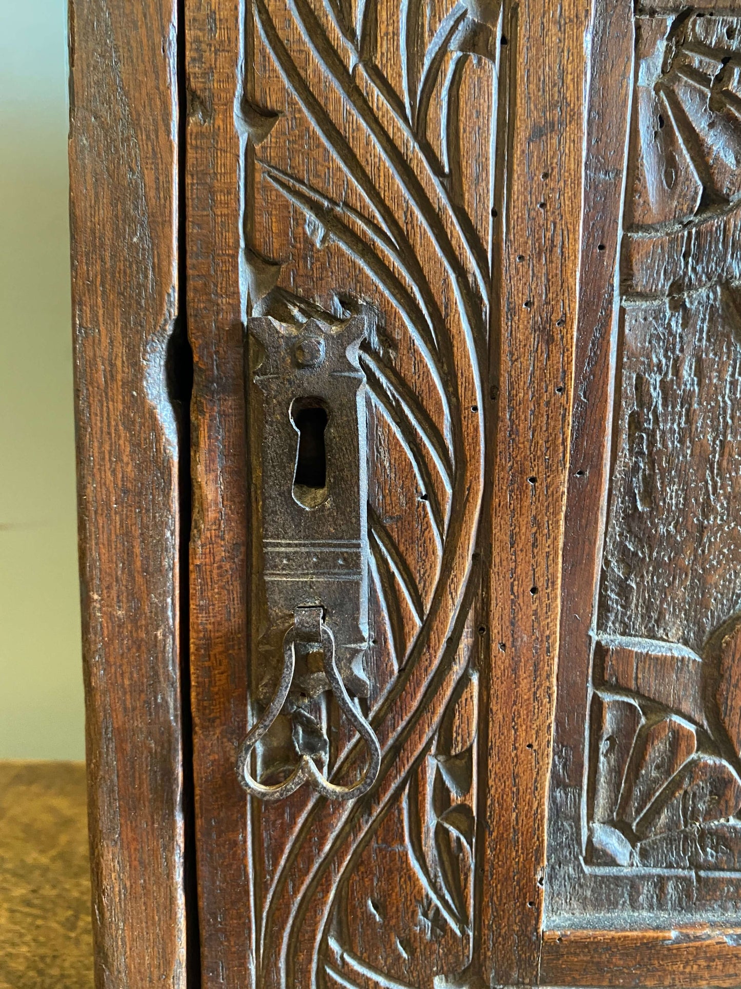 Carved Oak Spice Cupboard