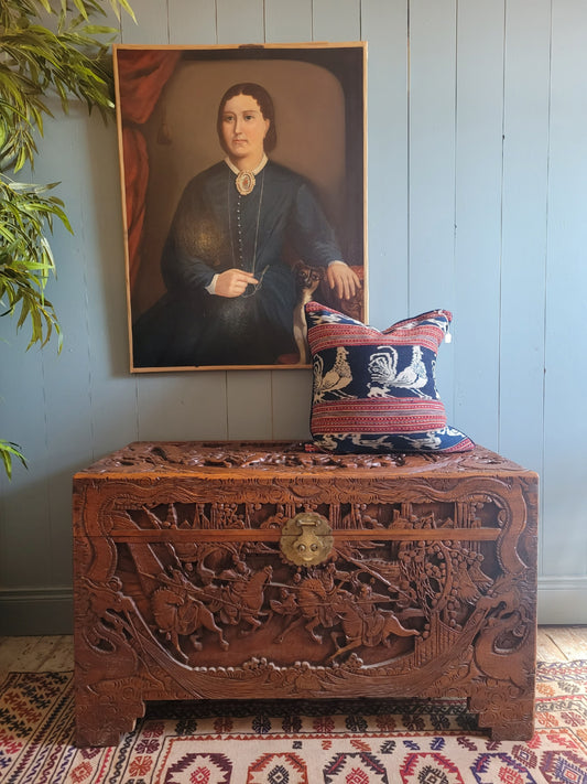 Oriental Carved Chest