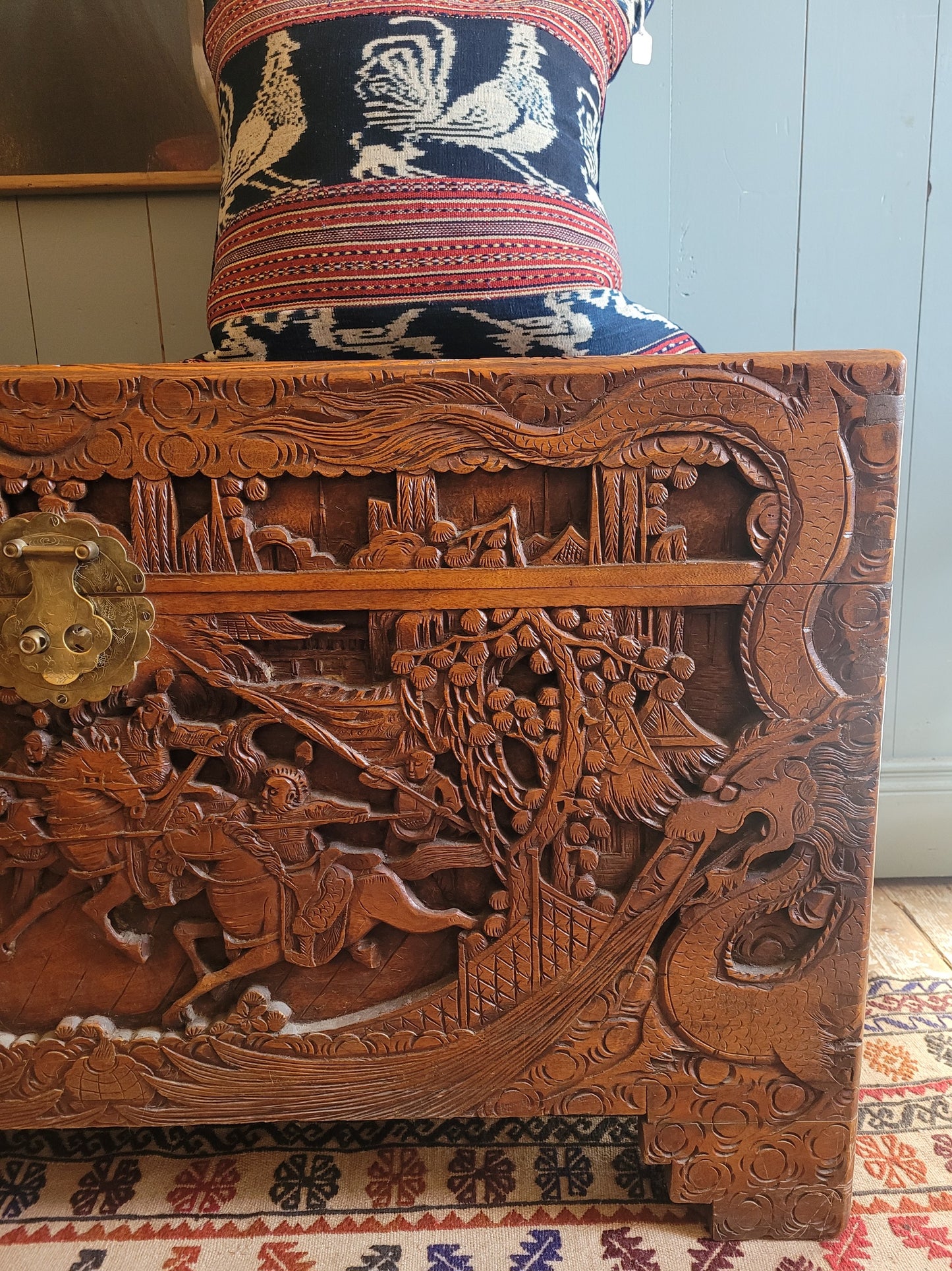Oriental Carved Chest