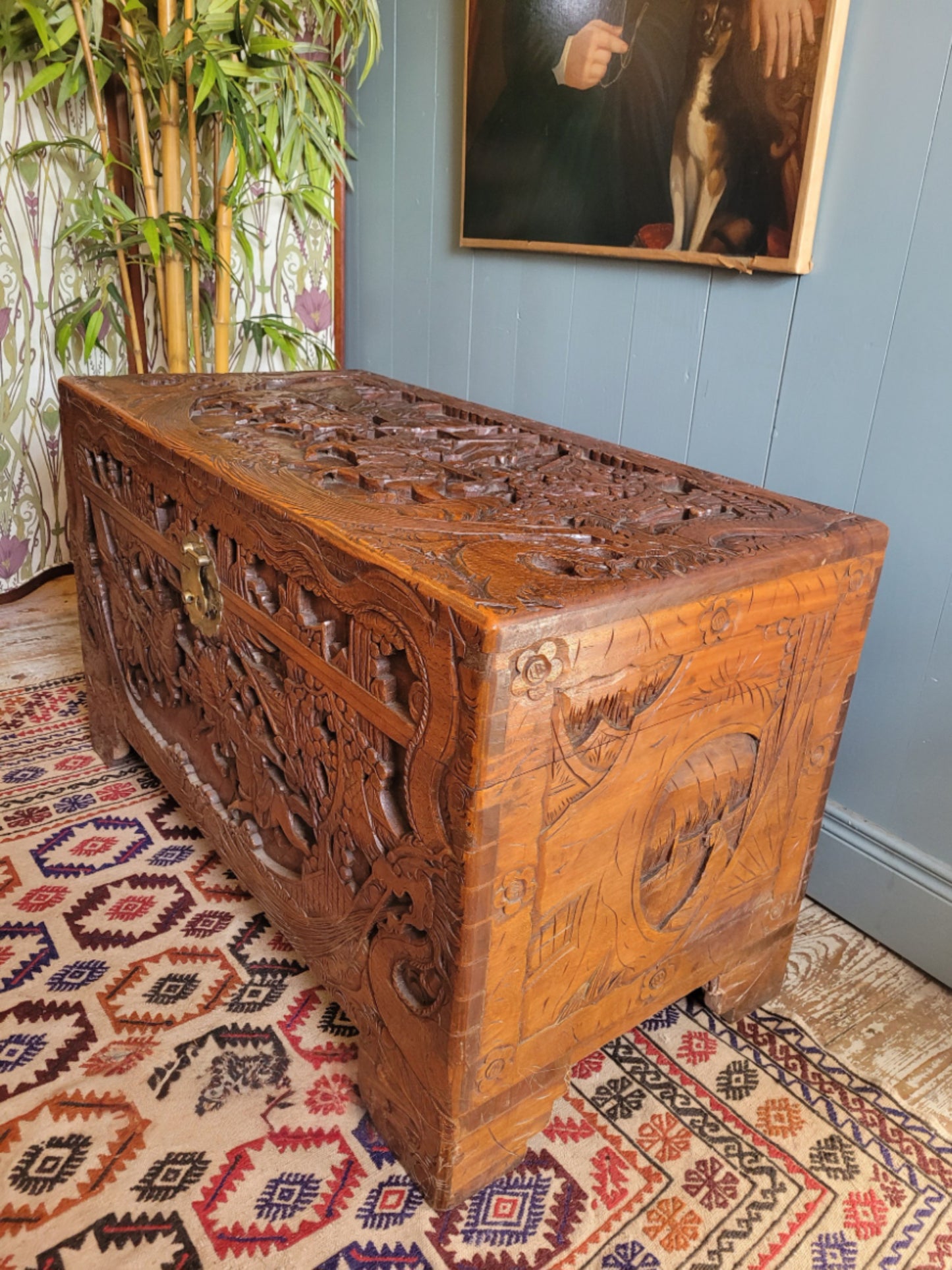 Oriental Carved Chest