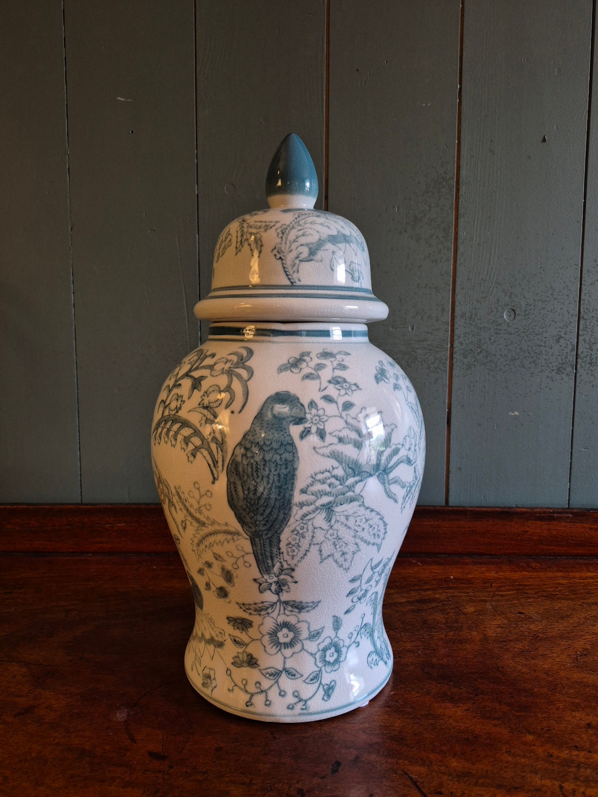 Ceramic Lidded Temple Jar
