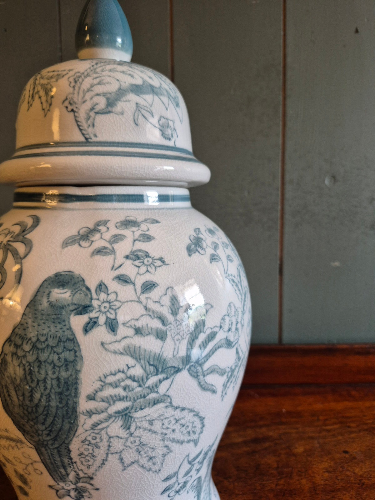 Ceramic Lidded Temple Jar