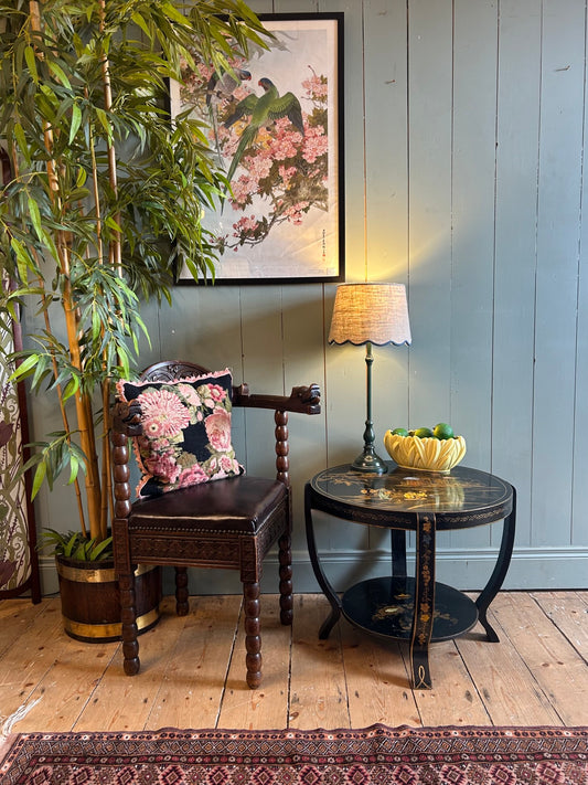 Chinoiserie Lacquered Occasional Table