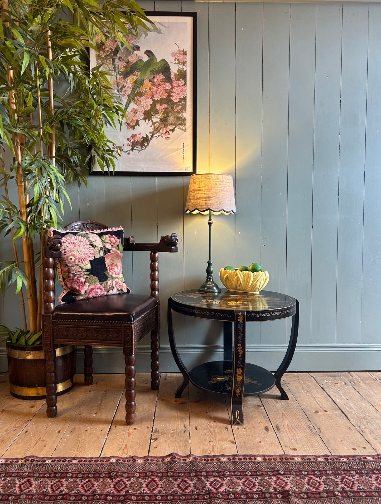Chinoiserie Lacquered Occasional Table