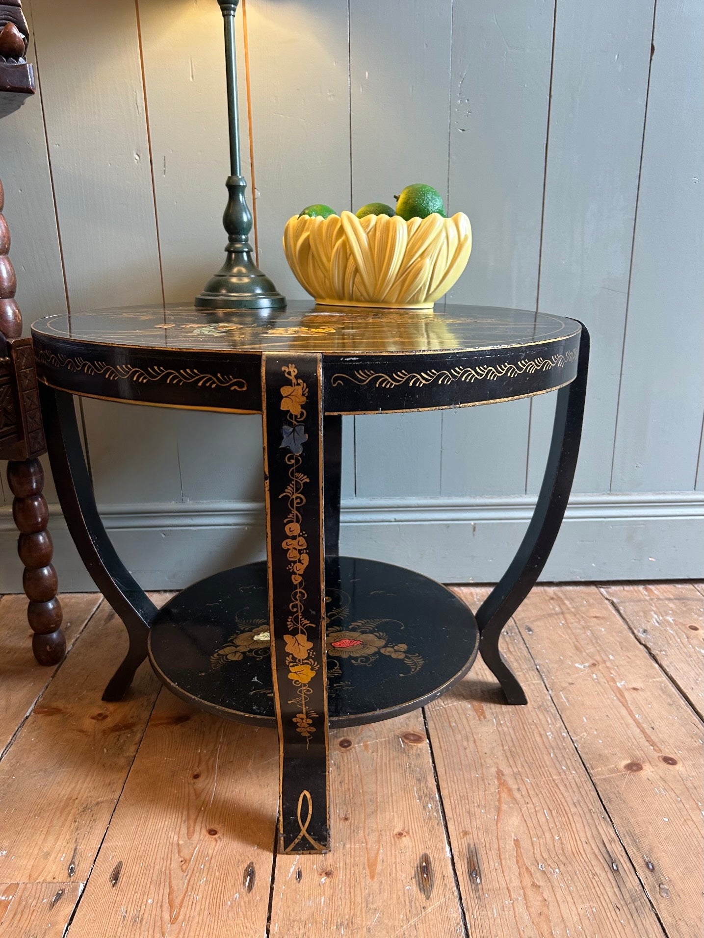 Chinoiserie Lacquered Occasional Table