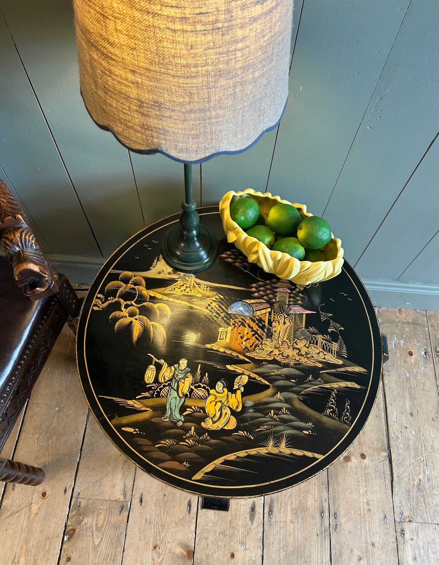 Chinoiserie Lacquered Occasional Table