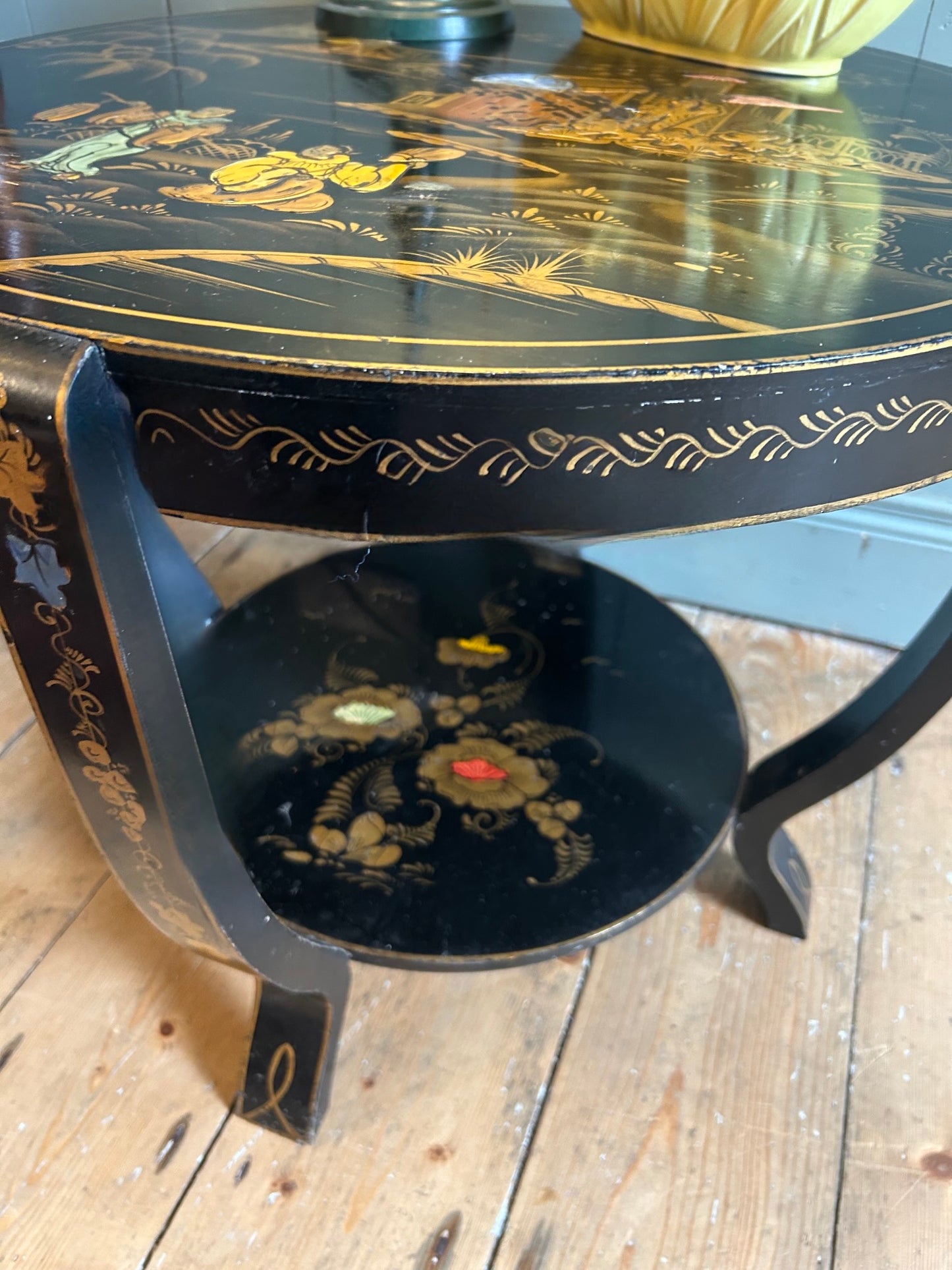 Chinoiserie Lacquered Occasional Table