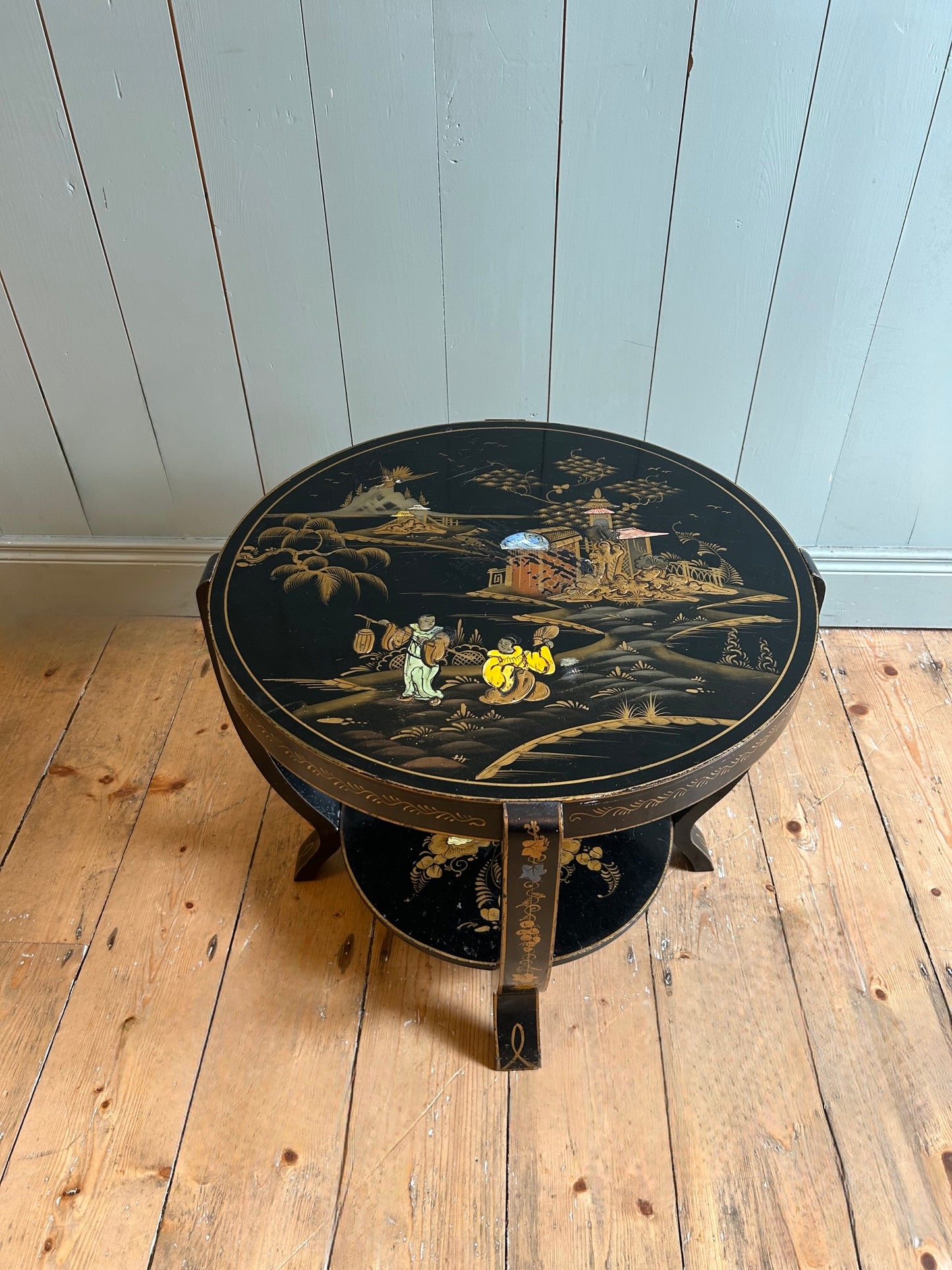 Chinoiserie Lacquered Occasional Table