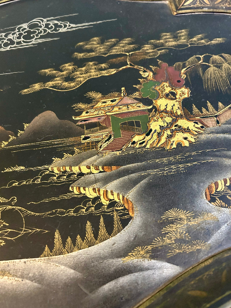 Chinoiserie Lacquered Coffee Table