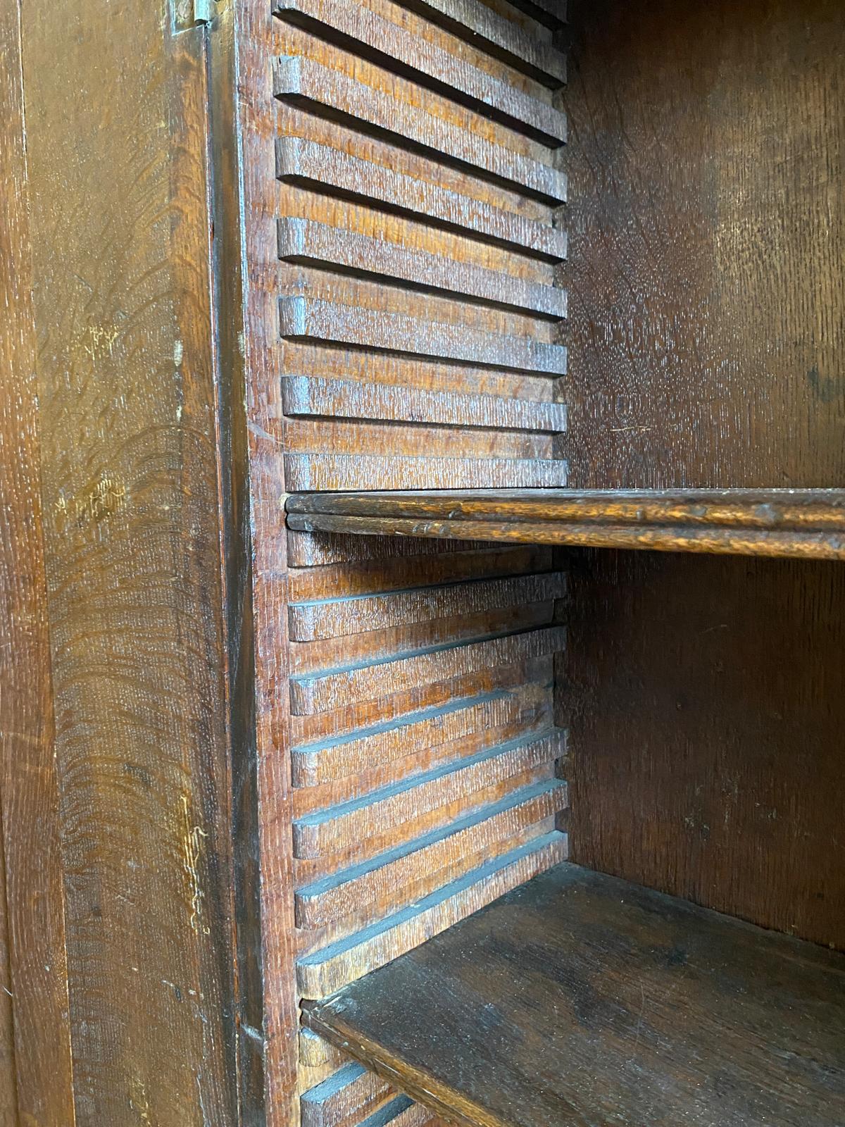 Country Oak Cupboard on Cupboard c.1880