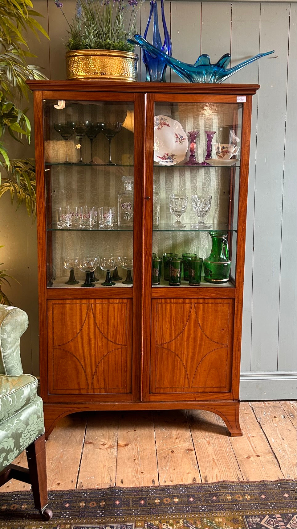 Sheraton Revival Display Cabinet