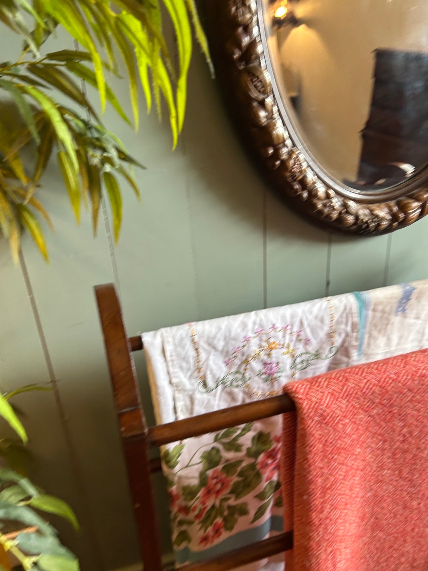 Arts & Crafts Mahogany Towel Rail
