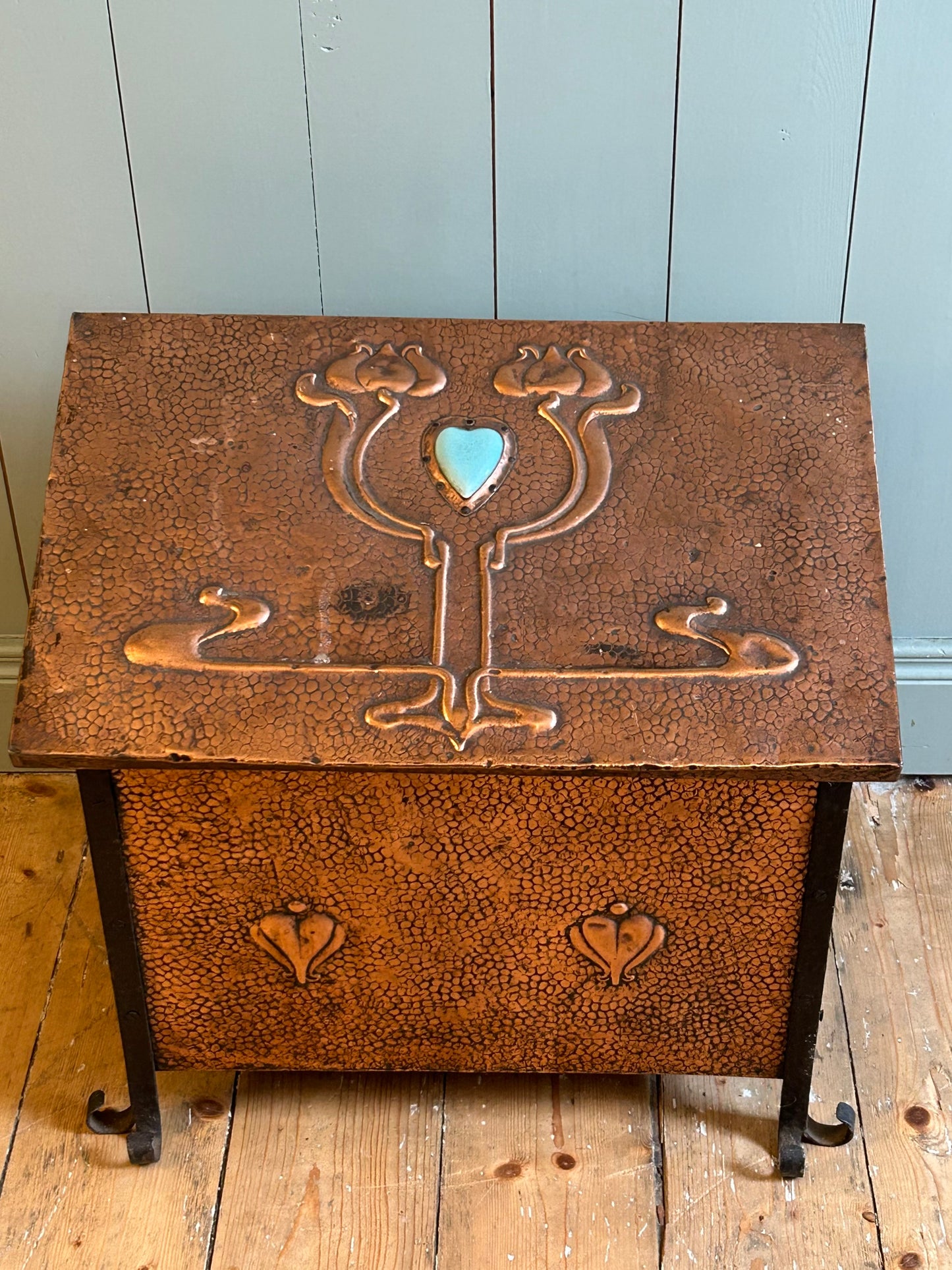 Cornish Arts and Crafts Fireside Box