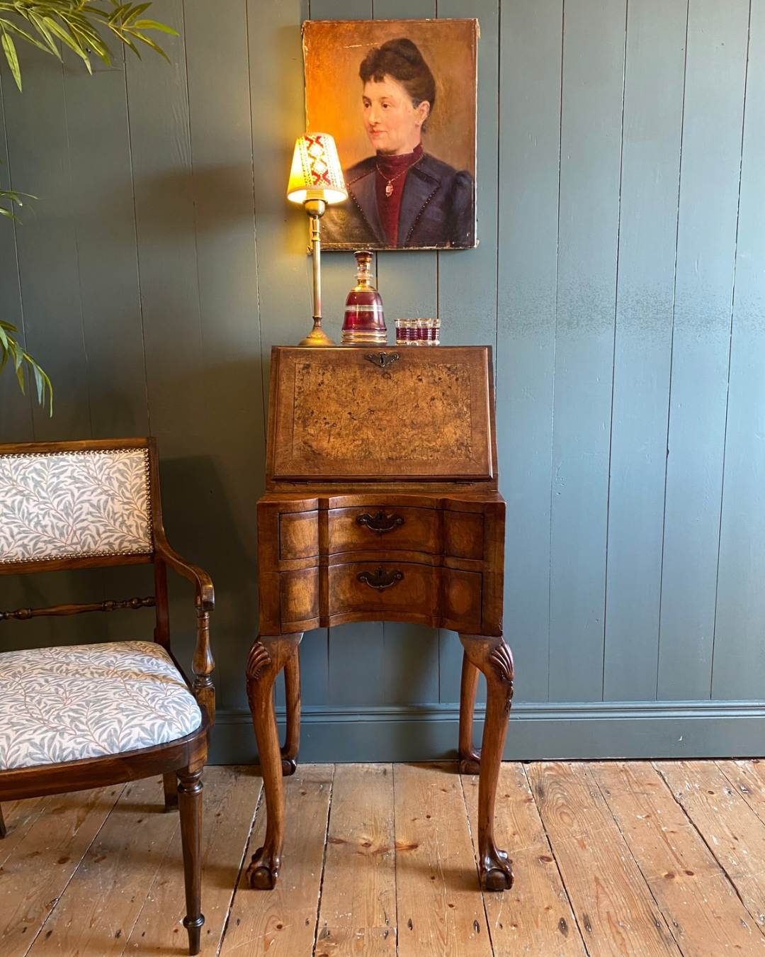 Early 1900's Burr Walnut Bureau
