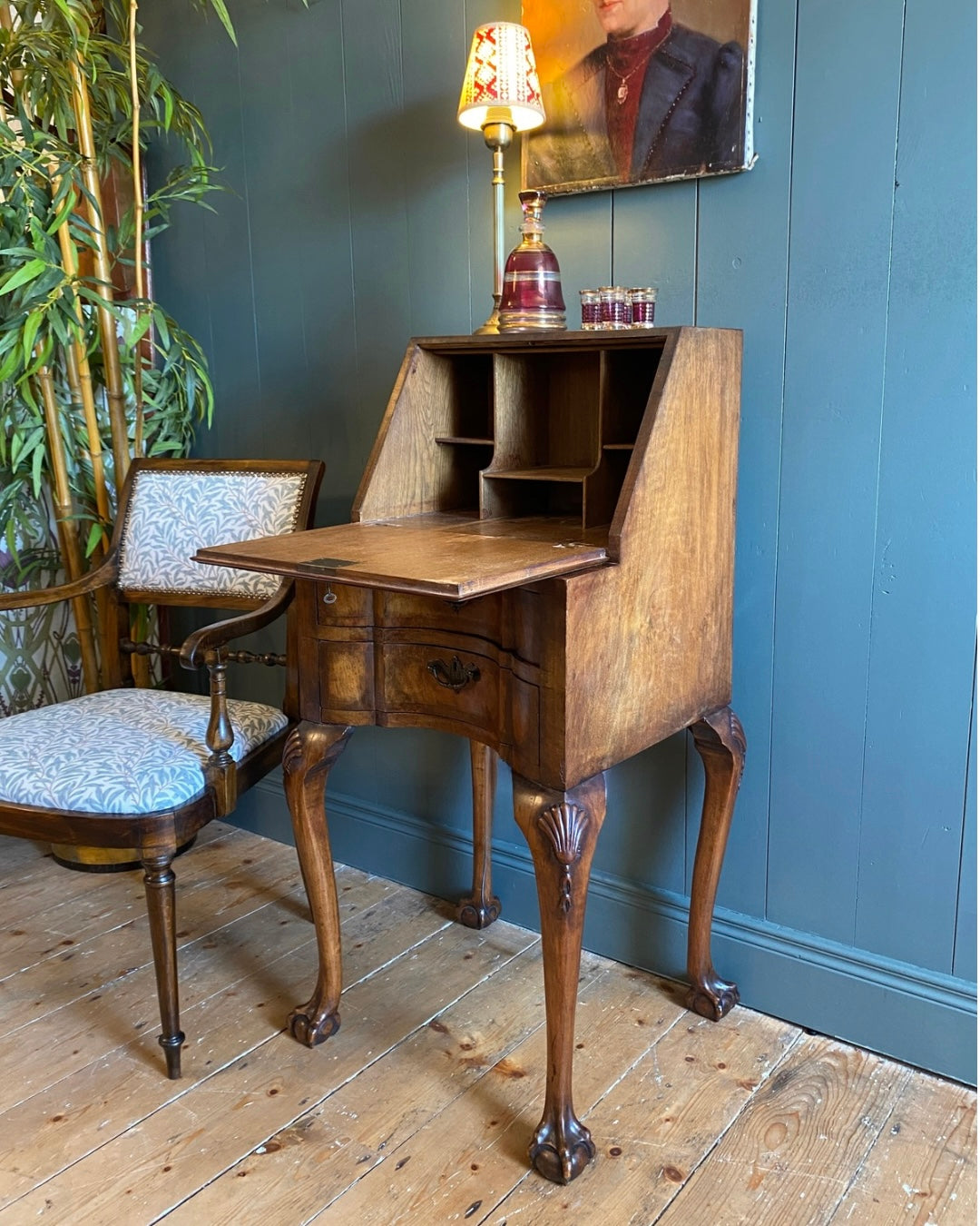 Early 1900's Burr Walnut Bureau