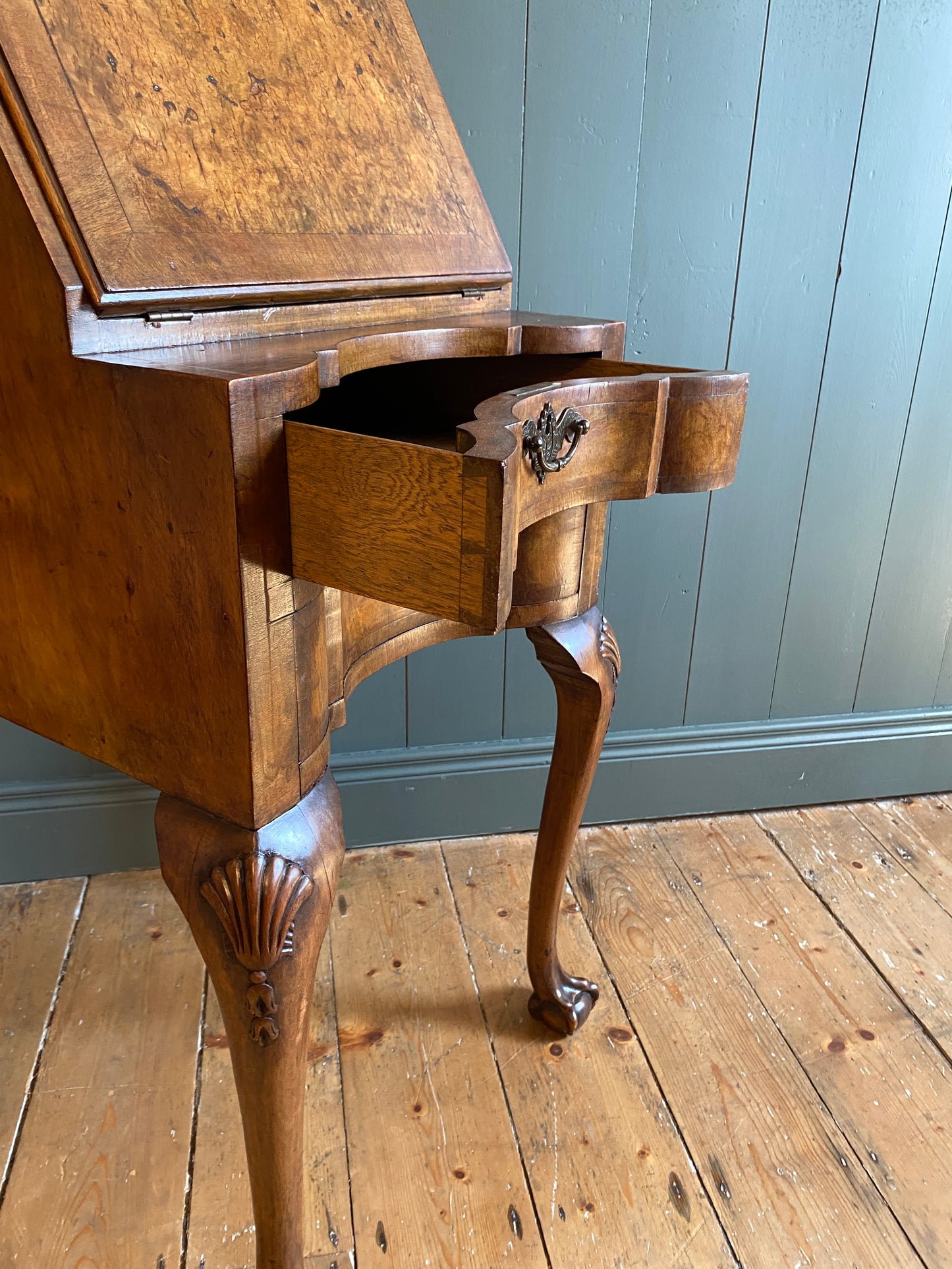 Early 1900's Burr Walnut Bureau