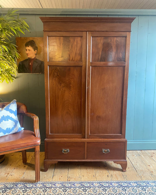 Early 1900s Mahogany Wardrobe