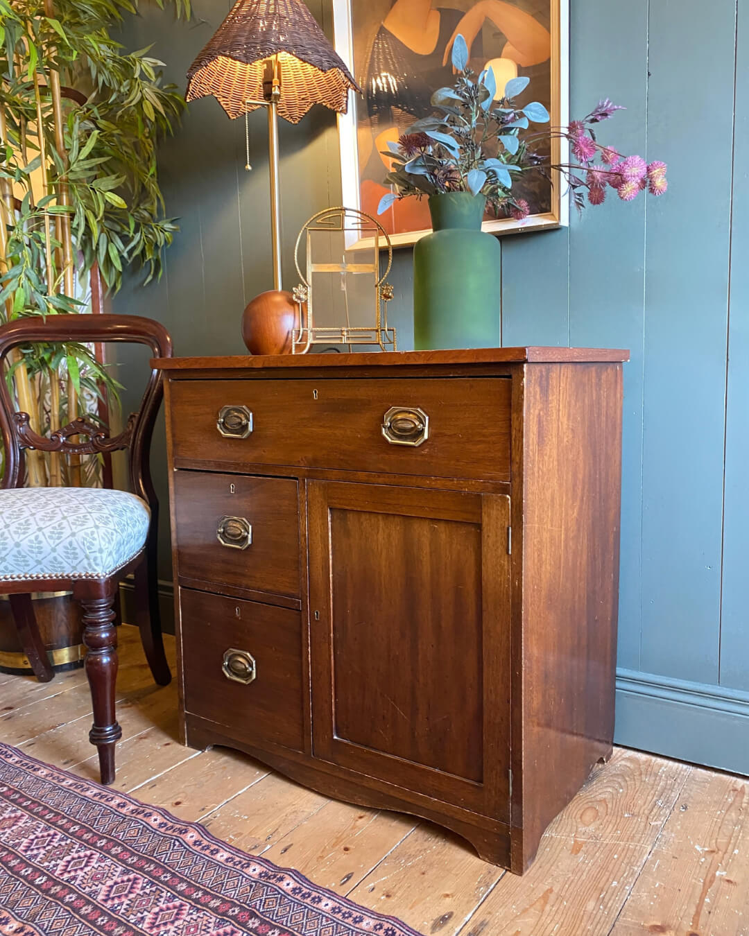 Early 1900s Mahogany Washstand