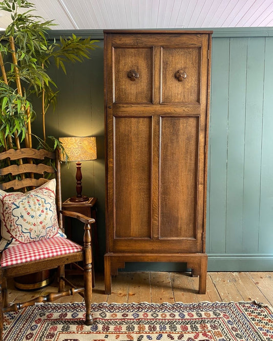 Early 1900s Slim Oak Cupboard