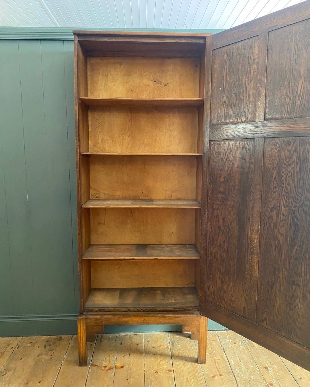 Early 1900s Slim Oak Cupboard