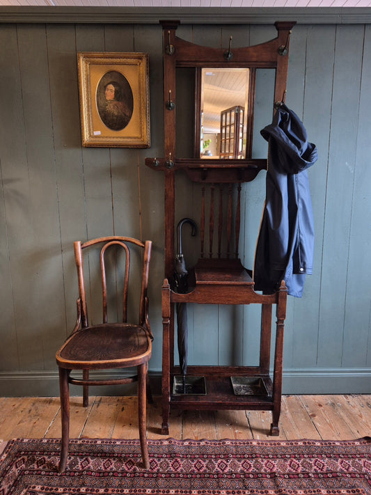 Early 1900's Oak Hallstand