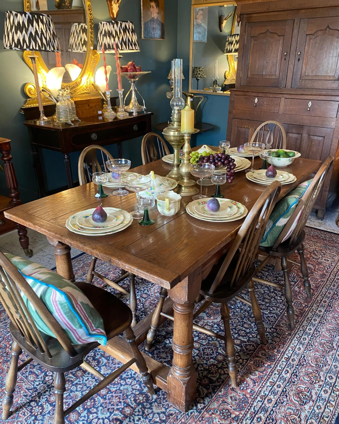 Early 1900s Oak Rectory Dining Table
