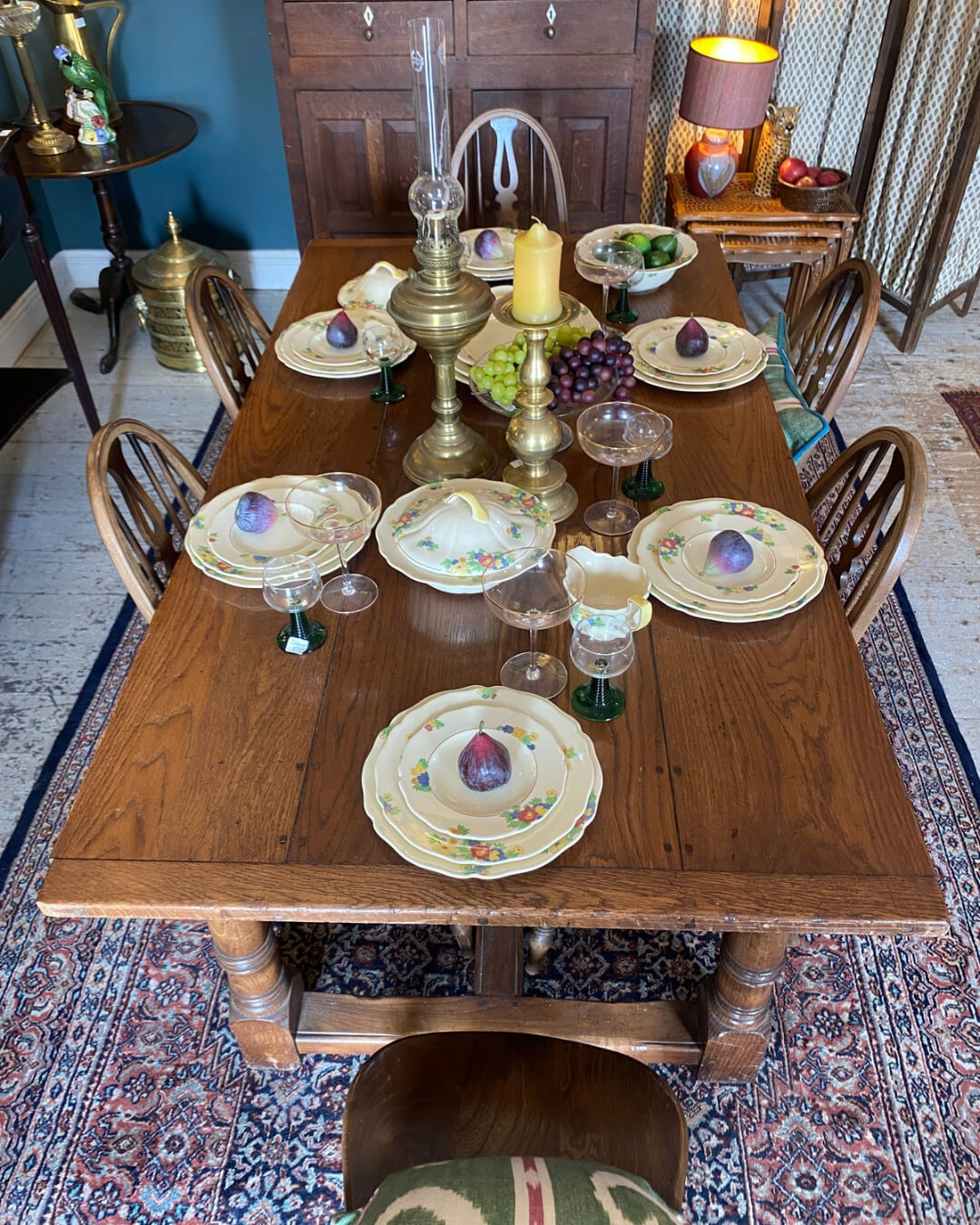 Early 1900s Oak Rectory Dining Table