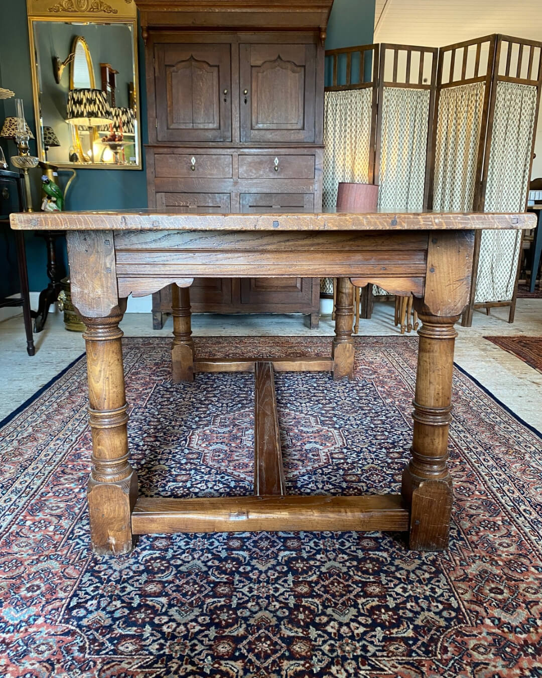 Early 1900s Oak Rectory Dining Table